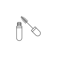 Mascara icon in line style icon, isolated on white background