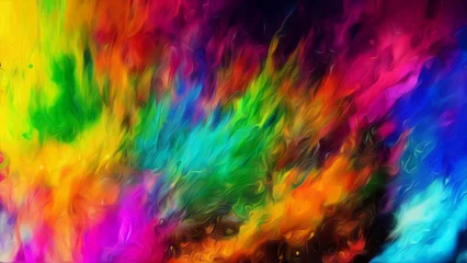 Wall murals Game of Paint Explosion of color abstract background  97
