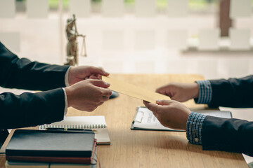 An attorney or officer accepts bribes from clients in the courtroom. Taking bribes to gain an...