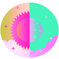 Half Sun and Half Moon