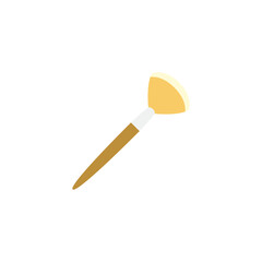 Beauty brush icon in color, isolated on white background 
