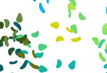 Light Blue, Yellow vector texture with random forms.