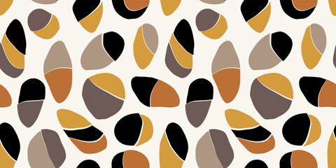 Botanical illustration background. Seamless pattern.Vector. 有機的なイラストパターン