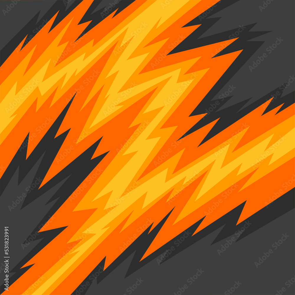 Poster simple background with gradient jagged pattern