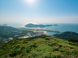 High angle view of the Matsu Beigan Airport