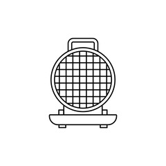 Waffle icon in line style icon, isolated on white background