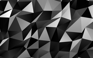 Light Silver, Gray vector abstract mosaic background.
