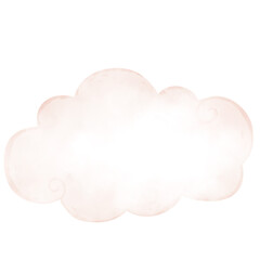 Watercolor cloud