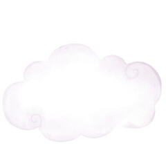 Watercolor cloud
