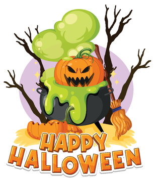 Happy Halloween Festival Logo Design