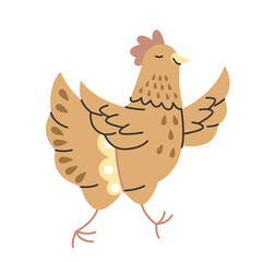 Cute animal in Scandinavian style