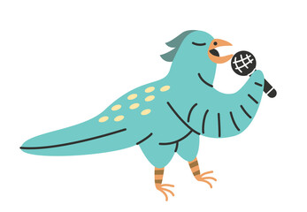 Cute animal in Scandinavian style