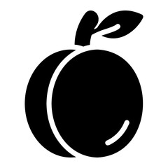 plum glyph icon