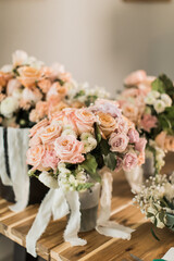 wedding bouquet of roses