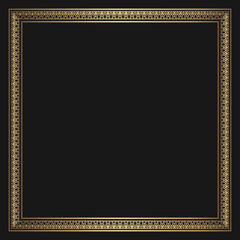 gold vintage frame border ornament