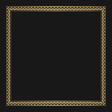 gold vintage frame border ornament