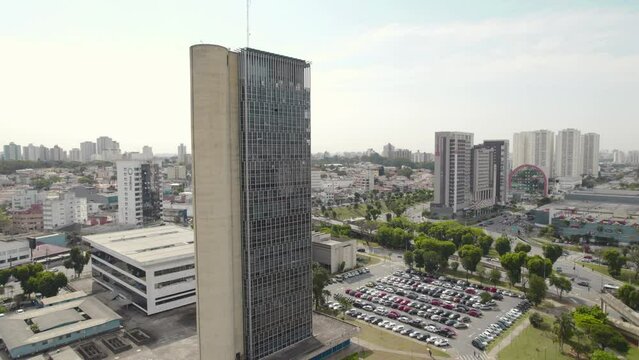 Sao Bernardo do Campo City Hall Downtown - State of Sao Paulo Brazil (zoom out)