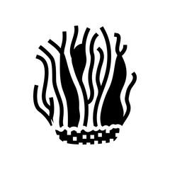 cordyceps mushroom glyph icon vector. cordyceps mushroom sign. isolated symbol illustration