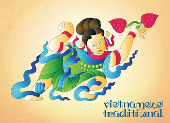 Vietnamese Traditional Decorative Art, Asian Pattern