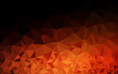 Dark Red vector triangle mosaic cover.