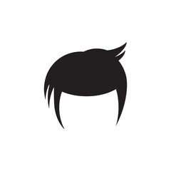 Graphic flat hair icon for your design and website