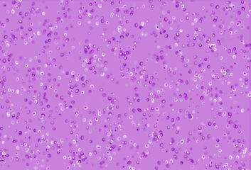 Light Purple vector background with bubbles.