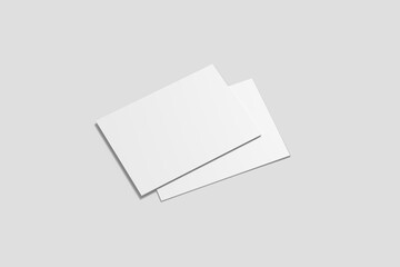 Blank postcard mockup