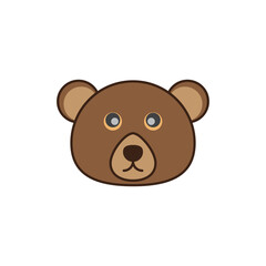 Obraz premium teddy bear logo vector