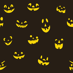 Seamless Halloween pattern for decorations. Vector illustration.