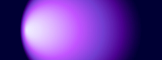 Purple glowing light on darker gradient tunnel background. Vector template for banner, cover and design.