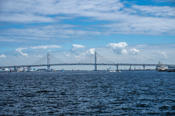 神奈川県横浜市　横浜新港の風景
