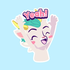 cute dragon drawing cartoon, dragon sticker