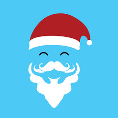 santa claus icon vector design illustration line art