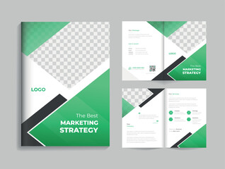 Corporate modern multipurpose company bifold brochure template design