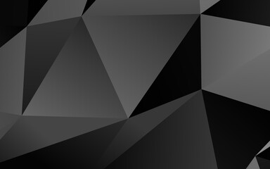 Dark Silver, Gray vector low poly layout.
