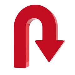 3d rendering arrow icon transparent