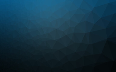 Dark BLUE vector abstract mosaic backdrop.