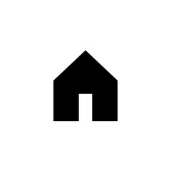 Graphic flat home icon for your design and website