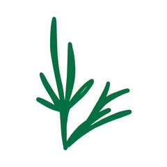 Hand Drawn Floral Leaf Shape