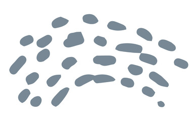 Hand drawn Abstract Dot Shape
