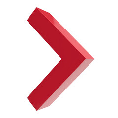 3d rendering arrow icon transparent