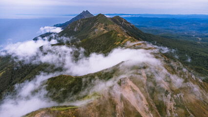 view of the mountain river in autumn