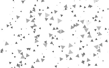Light Silver, Gray vector layout with lines, triangles.