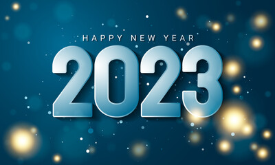 2023 Happy New Year Background Design.