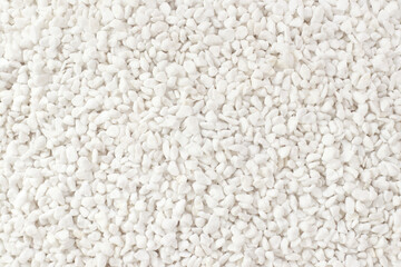 White perlite texture background, material retention water for potting cactus or succulent and hydroponic plant.