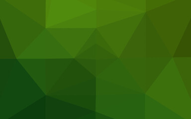 Obraz na płótnie Canvas Light Green vector polygonal pattern.