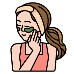 Obraz premium woman line icon