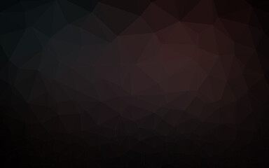 Obraz premium Dark Black vector triangle mosaic template.