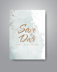 Save the date with watercolor background. Design for your invitation.