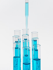 Biochemistry glass test tube apparatus